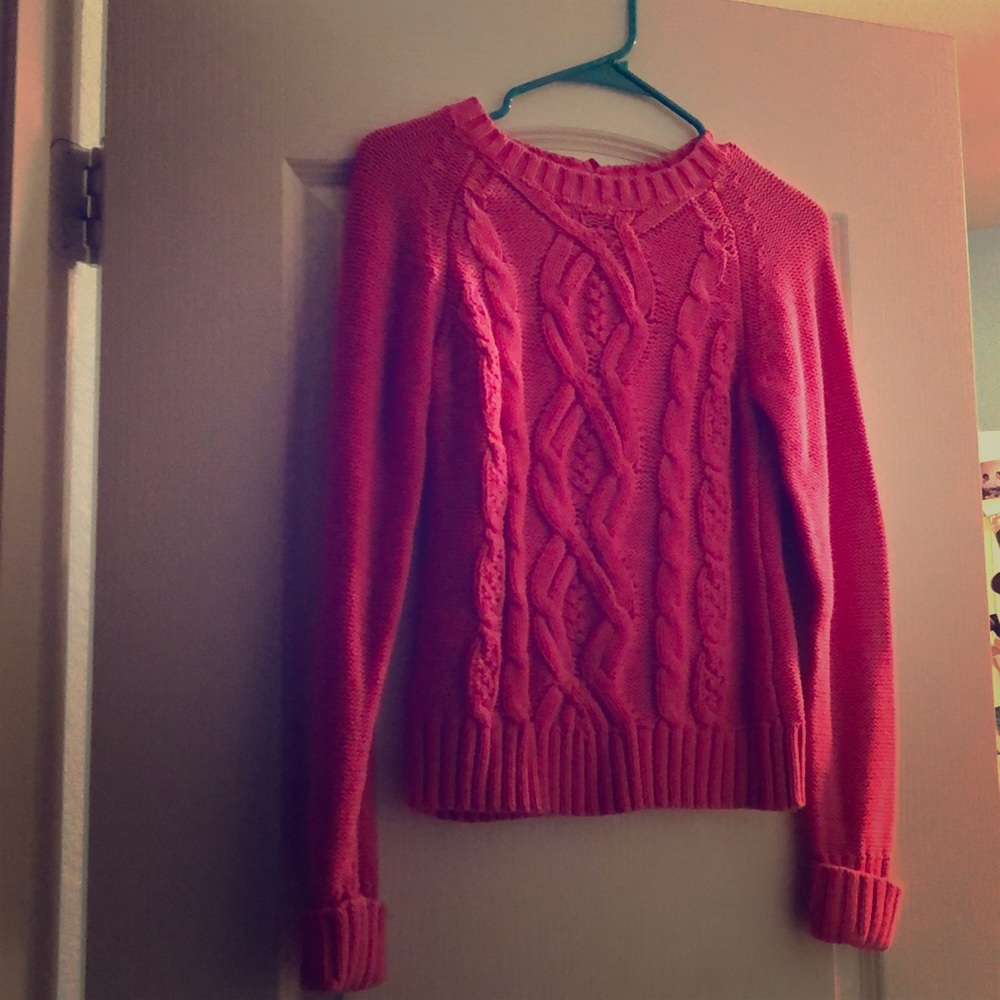 A knitted sweater